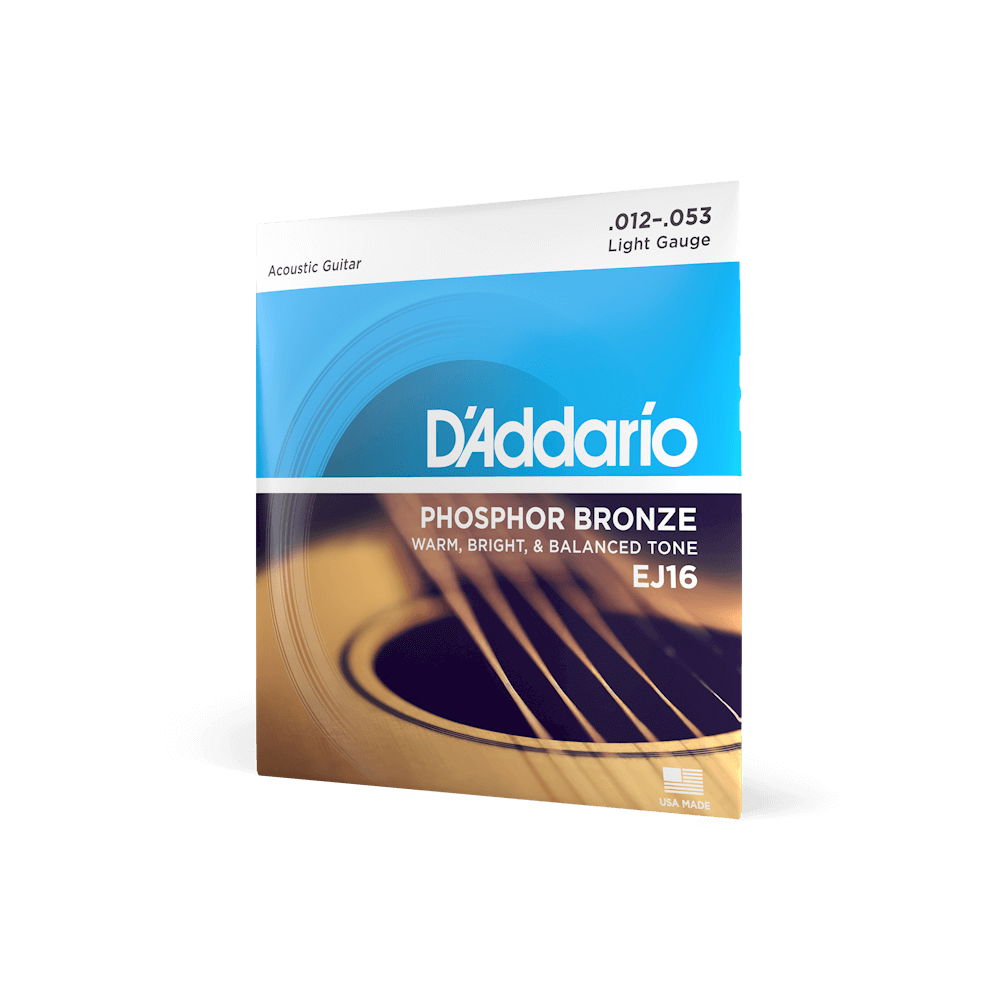 Dây đàn guitar acoustic D’Addario EJ16 Phosphor Bronze Light
