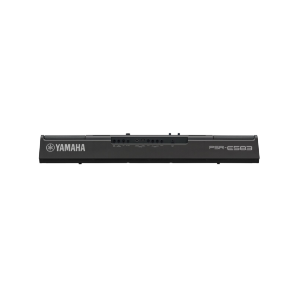 Yamaha PSR-E583 keyboard rear panel — Yamaha product photo